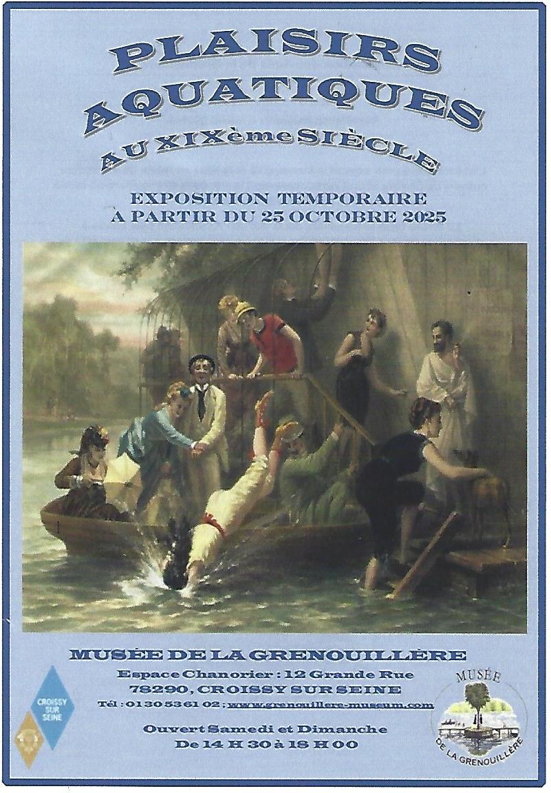 Affiche exposition Plaisirs aquatiques au XIXe siècle